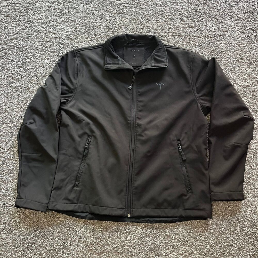 Tesla Soft Shell Jacket Performance Full Zip Blac… - image 1